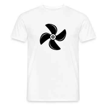 Bootspropeller - Männer T-Shirt - Weiß - Vorne - AI Model Male 178 dark (178cm)