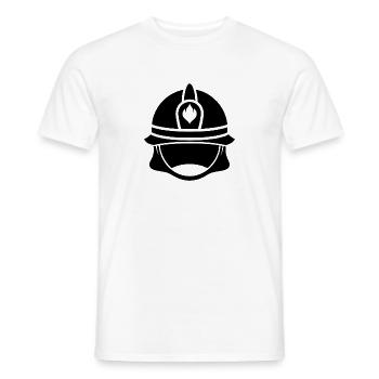 Feuerwehrhelmhut - Männer T-Shirt - Weiß - Vorne - AI Model Male 178 dark (178cm)