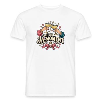 Auf den Ja-Moment - Männer T-Shirt - Weiß - Vorne - AI Model Male 178 dark (178cm)
