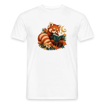 Red Panda Law at Night - Männer T-Shirt - Weiß - Vorne - AI Model Male 178 dark (178cm)