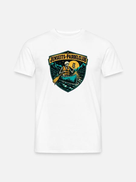 Jenseits-Paddelclub - Männer T-Shirt - Weiß