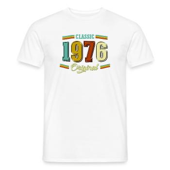 50. Geburtstag Classic Original 1976 Retro - Männer T-Shirt - Weiß - Vorne - AI Model Male 178 dark (178cm)