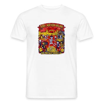 Bar Derry Northern Ireland Vintage Ghouls - Männer T-Shirt - Weiß - Vorne - AI Model Male 178 dark (178cm)