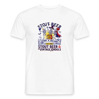 Derry Vintage Stout Beer Dublin Pub Style - Männer T-Shirt - Weiß - Vorne - AI Model Male 178 dark (178cm)