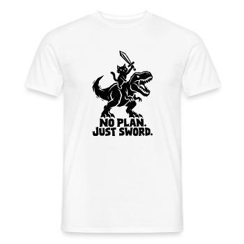 Ritterkatze - Männer T-Shirt - Weiß - Vorne - AI Model Male 178 dark (178cm)