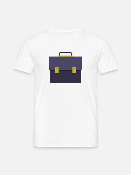Arbeitstasche - Männer T-Shirt - Weiß