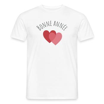 ALLES GUTE ZUM NEUEN JAHR. SILVESTER. BESTE WÜNSCHE - Männer T-Shirt - Weiß - Vorne - AI Model Male 178 dark (178cm)