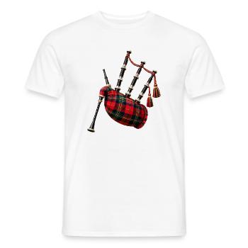Keltischer Dudelsacktartan - Männer T-Shirt - Weiß - Vorne - AI Model Male 178 dark (178cm)