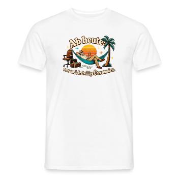 Rente Ruhestand Abschiedsgeschenk Kollege - Männer T-Shirt - Weiß - Vorne - AI Model Male 178 dark (178cm)