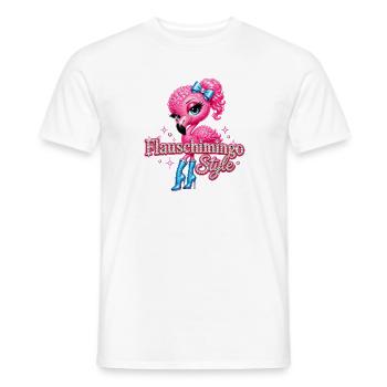 Flauschimingo Style - Männer T-Shirt - Weiß - Vorne - AI Model Male 178 dark (178cm)