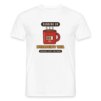 Laufen auf Builder's Tea - Männer T-Shirt - Weiß - Vorne - AI Model Male 178 dark (178cm)