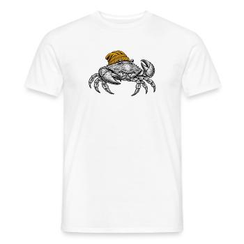 Krabbe mit gelber Mütze - Männer T-Shirt - Weiß - Vorne - AI Model Male 178 dark (178cm)