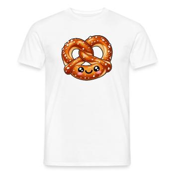 Niedliches Brezelgesicht - Männer T-Shirt - Weiß - Vorne - AI Model Male 178 dark (178cm)