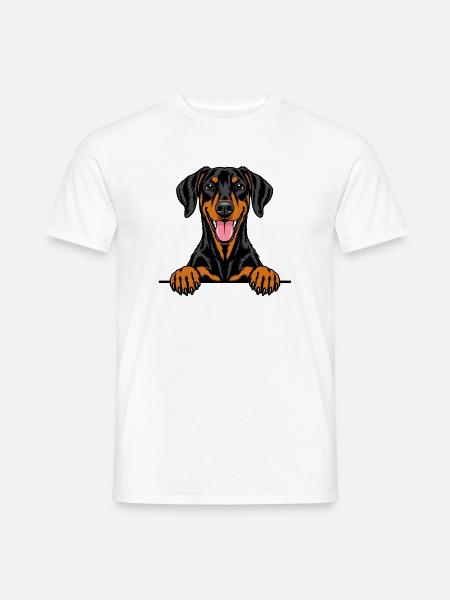 Dobermann Pinscher - Männer T-Shirt - Weiß