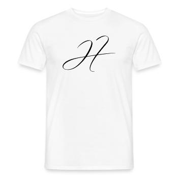 Name mit Anfangsbuchstabe H Hannah Henry Henrik - Männer T-Shirt - Weiß - Vorne - AI Model Male 178 dark (178cm)