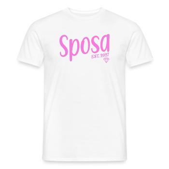 Sposa 2027 Italia - Männer T-Shirt - Weiß - Vorne - AI Model Male 178 dark (178cm)