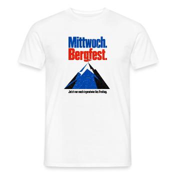 Kann doch nicht sein dass erst Mittwoch ist! - Männer T-Shirt - Weiß - Vorne - AI Model Male 178 dark (178cm)