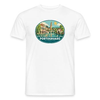 Erkunden Sie Portogruaro in Veneto Travel - Männer T-Shirt - Weiß - Vorne - AI Model Male 178 dark (178cm)