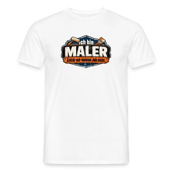 Dann mach den Scheiß doch selber! - Männer T-Shirt - Weiß - Vorne - AI Model Male 178 dark (178cm)