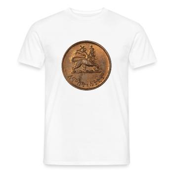 Lion of Judah Jah Rastafari Rasta Reggae Roots - Männer T-Shirt - Weiß - Vorne - AI Model Male 178 dark (178cm)