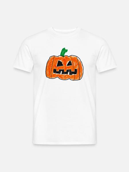 Süßer Jack O' Lantern – Halloween-Design - Männer T-Shirt - Weiß