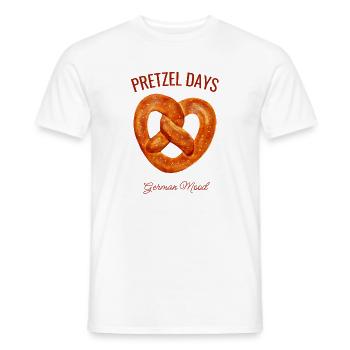 Pretzel Days – Brezel mit German Mood - Männer T-Shirt - Weiß - Vorne - AI Model Male 178 dark (178cm)