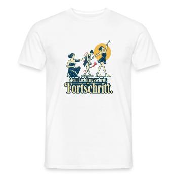 Tanzlehrer Spruch Fortschritt Tanzunterricht - Männer T-Shirt - Weiß - Vorne - AI Model Male 178 dark (178cm)