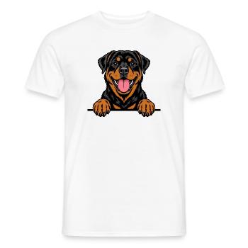 Rottweiler - Männer T-Shirt - Weiß - Vorne - AI Model Male 178 dark (178cm)