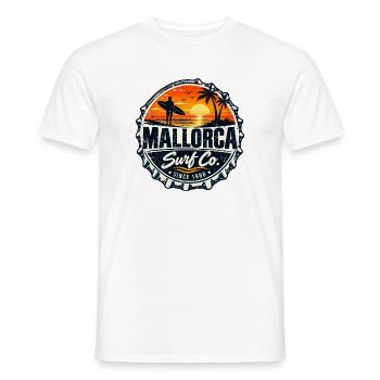 Mallorca - Spanien - Spain - Espana - Insel - Männer T-Shirt - Weiß - Vorne - AI Model Male 178 dark (178cm)