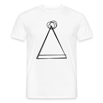 Partyhütchen handgezeichnet - Männer T-Shirt - Weiß - Vorne - AI Model Male 178 dark (178cm)