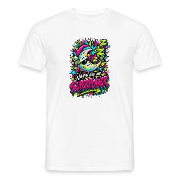 Naps sind meine Superkraft Neon - Männer T-Shirt - Weiß - Vorne - AI Model Male 178 dark (178cm)