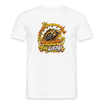 Trust the Lean Motorrad Graffiti - Männer T-Shirt - Weiß - Vorne - AI Model Male 178 dark (178cm)