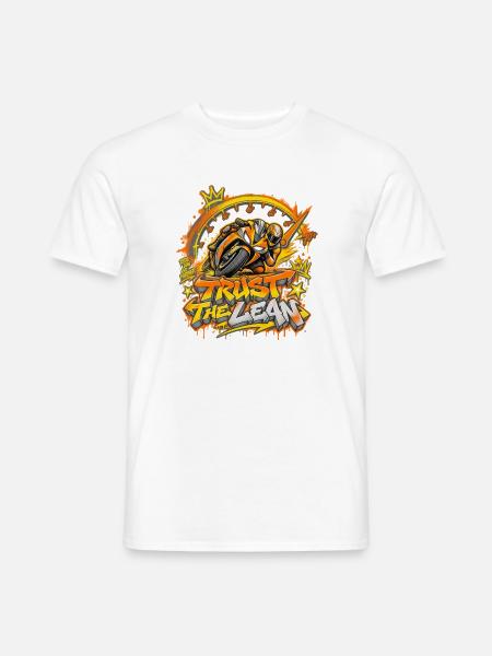 Trust the Lean Motorrad Graffiti - Männer T-Shirt - Weiß