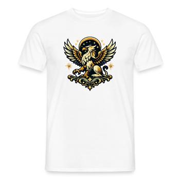 Phönix im Sternenkranz - Männer T-Shirt - Weiß - Vorne - AI Model Male 178 dark (178cm)