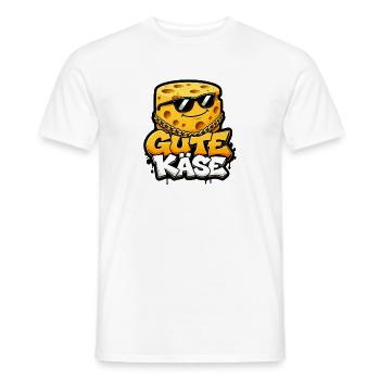 Gute Käse cooler Käse Laib mit Sonnenbrille Shirt - Männer T-Shirt - Weiß - Vorne - AI Model Male 178 dark (178cm)
