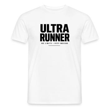 Ultra Runner No Limits Keep Moving - Männer T-Shirt - Weiß - Vorne - AI Model Male 178 dark (178cm)