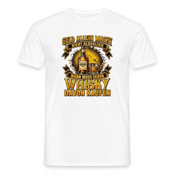 Geld allein macht Whisky - Männer T-Shirt - Weiß - Vorne - AI Model Male 178 dark (178cm)