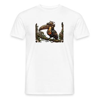 Zier-Steampunk-Tukan - Männer T-Shirt - Weiß - Vorne - AI Model Male 178 dark (178cm)