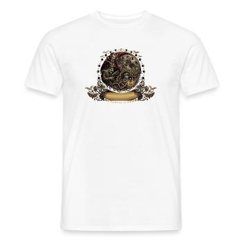 Unheimliches Halloween: Hexe, Vampir und Kind - Männer T-Shirt - Weiß - Vorne - AI Model Male 178 dark (178cm)