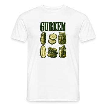 Gurkenkunde - Männer T-Shirt - Weiß - Vorne - AI Model Male 178 dark (178cm)
