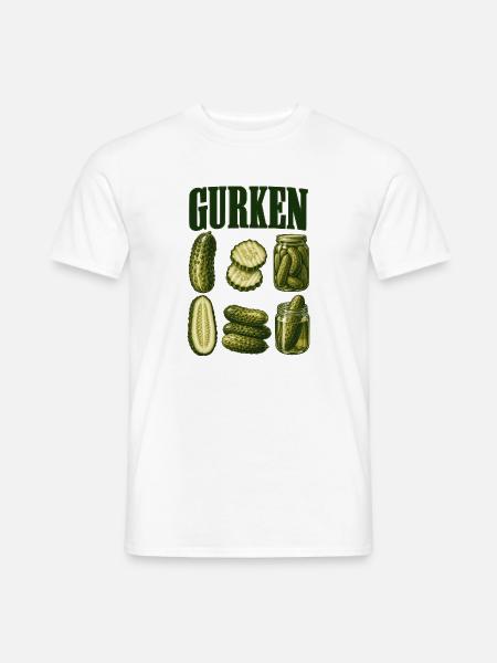 Gurkenkunde - Männer T-Shirt - Weiß