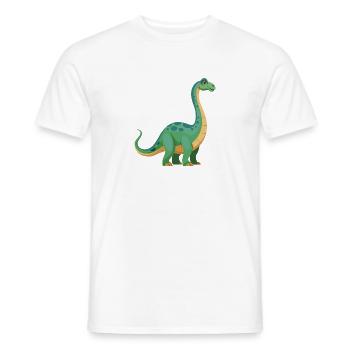 Dinosaurier Brontosaurus - Männer T-Shirt - Weiß - Vorne - AI Model Male 178 dark (178cm)