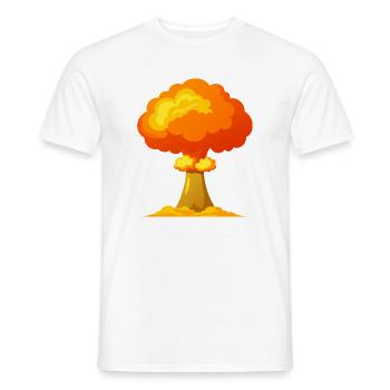 Nukleare Explosion Atomic - Männer T-Shirt - Weiß - Vorne - AI Model Male 178 dark (178cm)