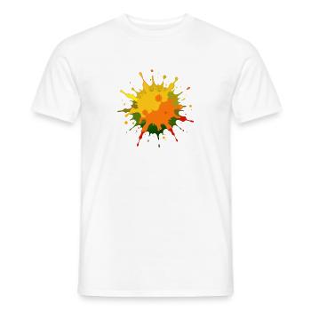 Farbspritzer - Männer T-Shirt - Weiß - Vorne - AI Model Male 178 dark (178cm)