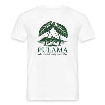 Pūlama schätzen und schützen - Männer T-Shirt - Weiß - Vorne - AI Model Male 178 dark (178cm)