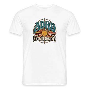 ADHD – My Own Frequency - Männer T-Shirt - Weiß - Vorne - AI Model Male 178 dark (178cm)