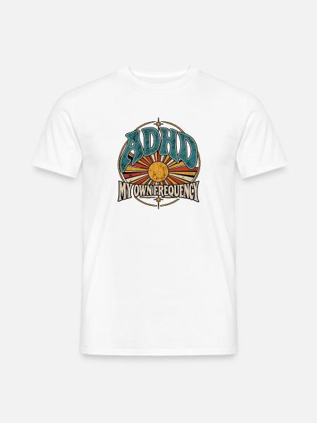 ADHD – My Own Frequency - Männer T-Shirt - Weiß