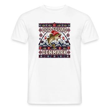 Ugly Christmas Cod Squad Denmark Fischdesign - Männer T-Shirt - Weiß - Vorne - AI Model Male 178 dark (178cm)