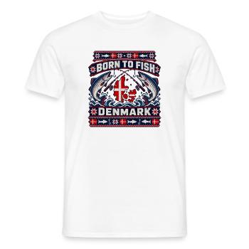 Ugly Christmas – Dänemark - Männer T-Shirt - Weiß - Vorne - AI Model Male 178 dark (178cm)