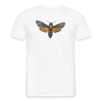 Sphinx-Schädel-Nacht-Schädel-Schmetterling - Männer T-Shirt - Weiß - Vorne - AI Model Male 178 dark (178cm)
